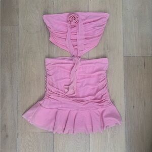 SHEIN Pink Skirt Set